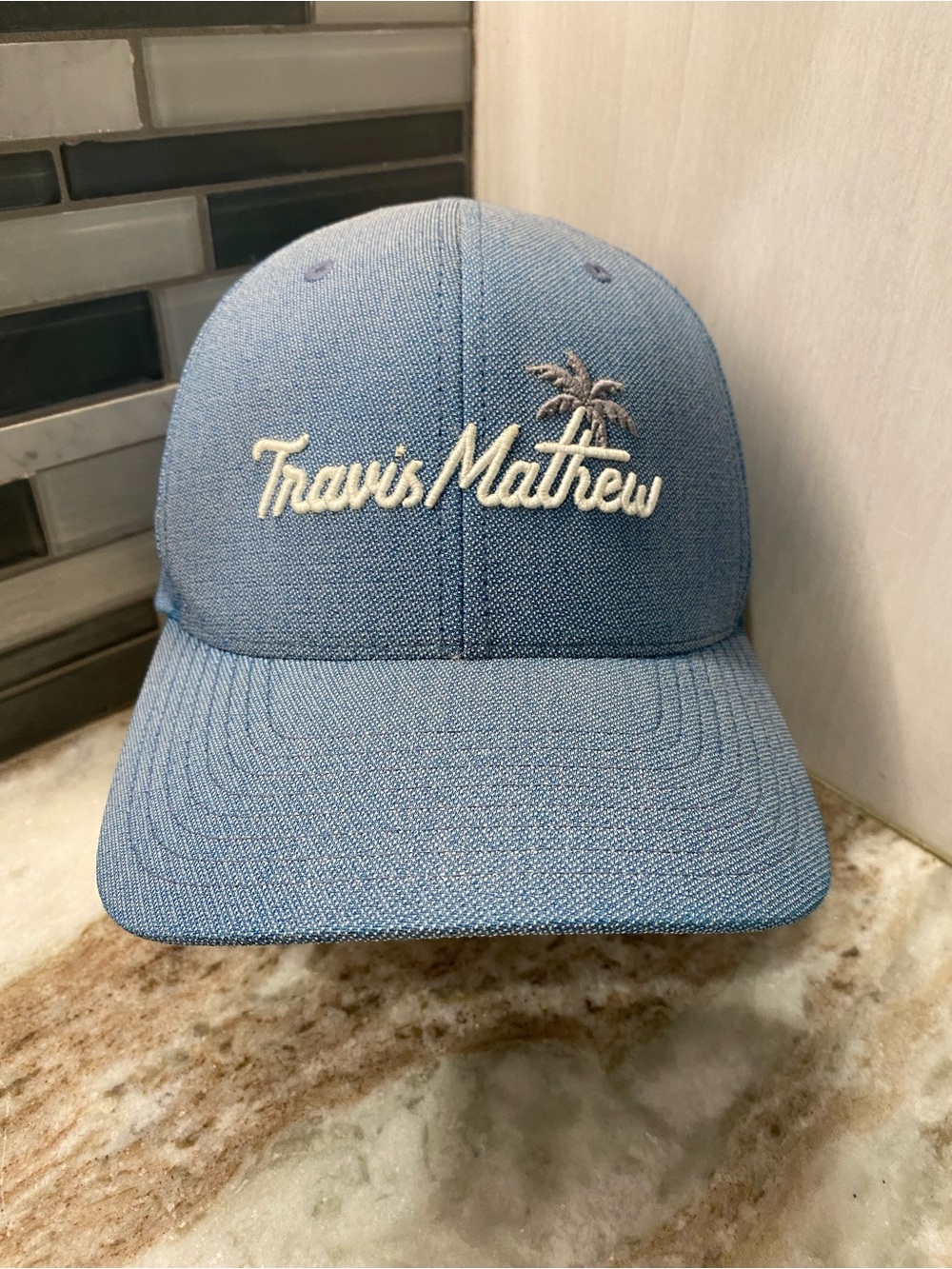 TravisMathew Blue Heather Bay Islands Snapback Hat